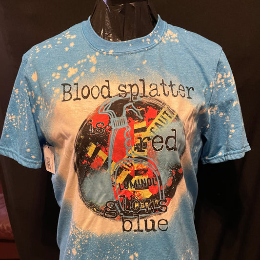 Blood splatter red Luminol glows blue | True Crime