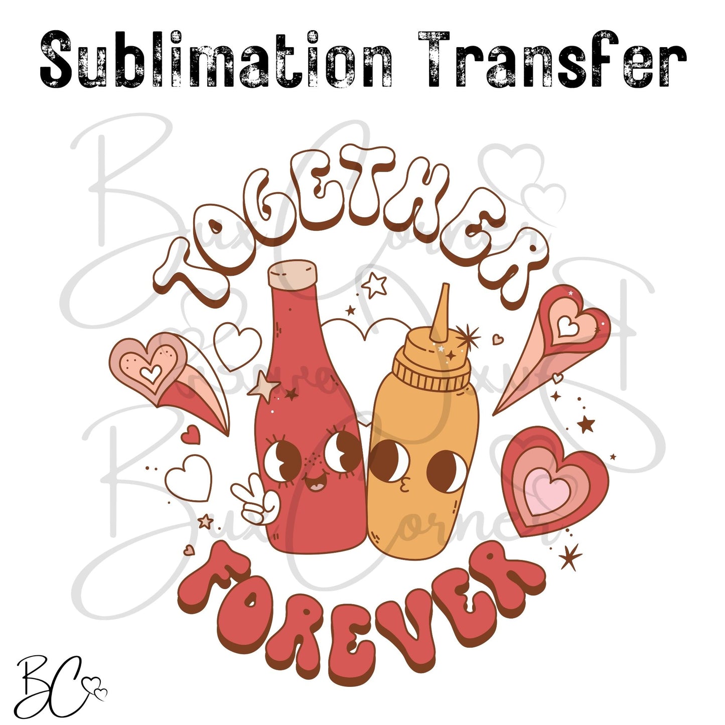 Valentine's Day Transfer -SUB276 Together Forever