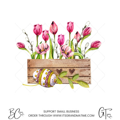 Easter Transfer -SUB308 Tulip Basket