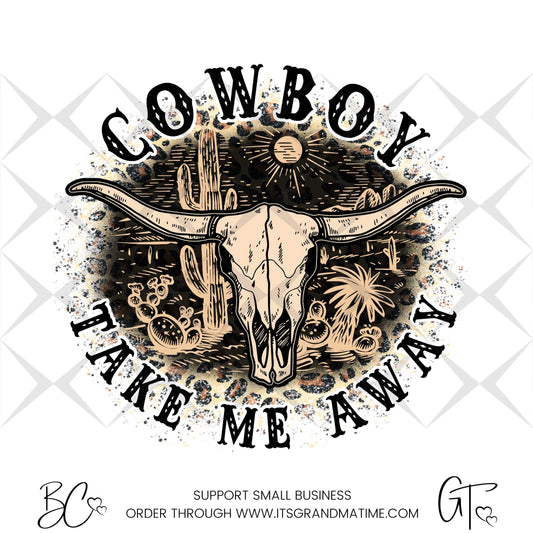 SUB335 Cowboy Take me Away Country Western Transfer