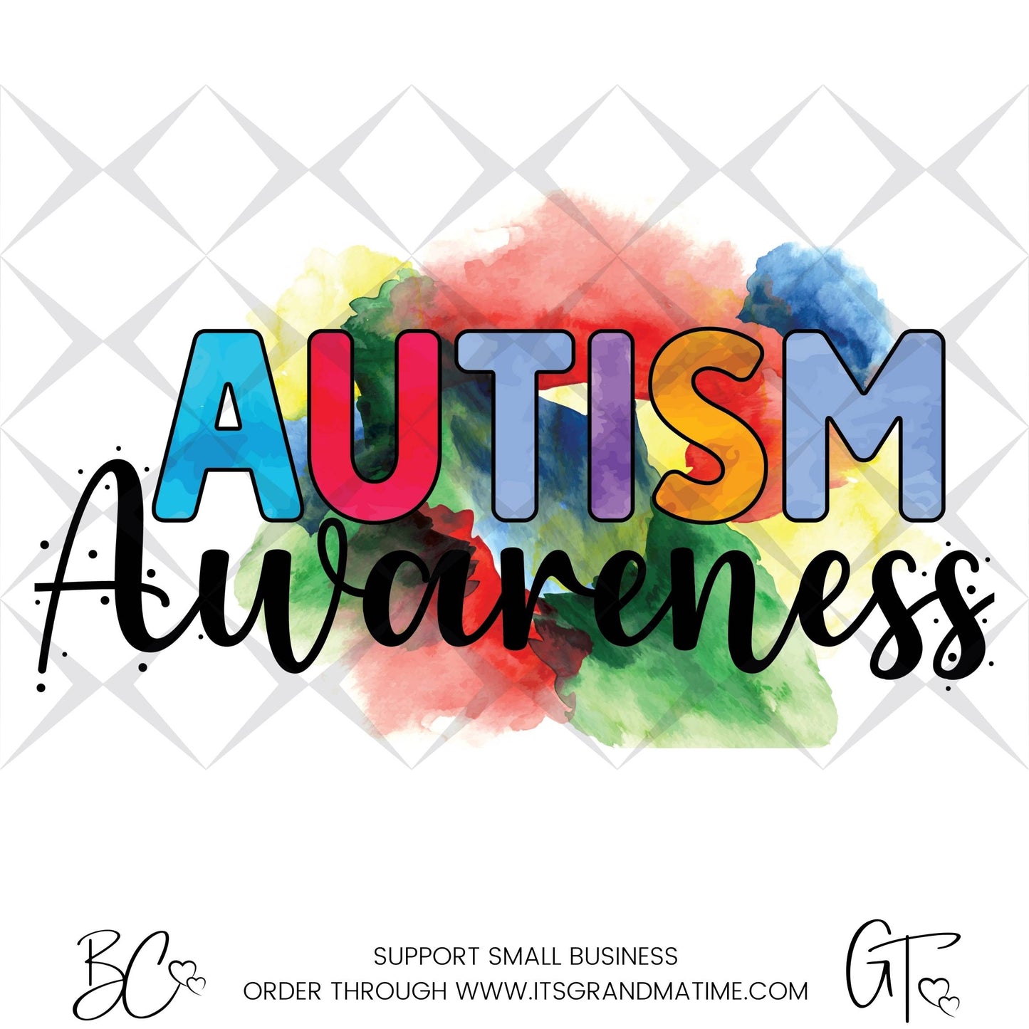 SUB429 Autism Awareness Autism Sublimation Transfer