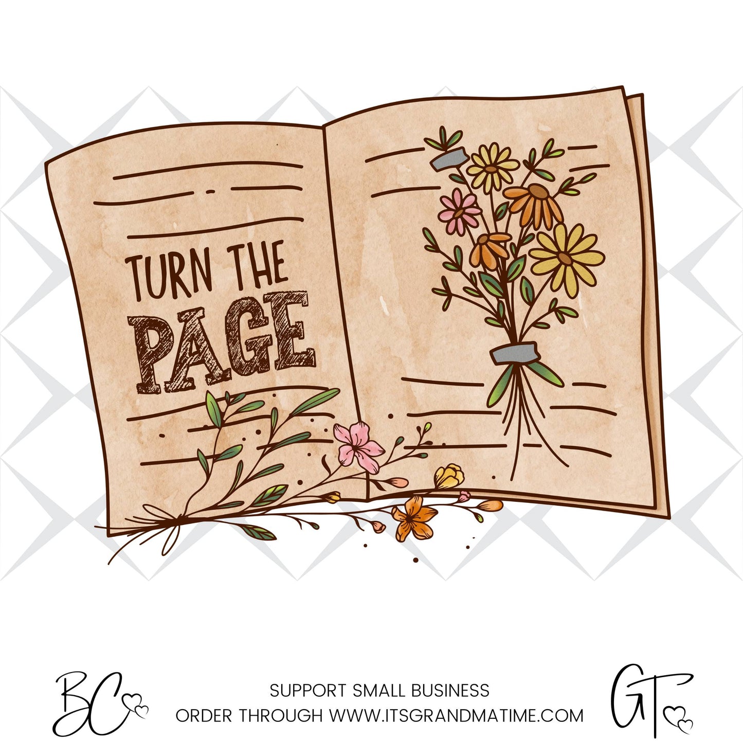 SUB433 Turn The Page Book Worm Sublimation Reading Transfers