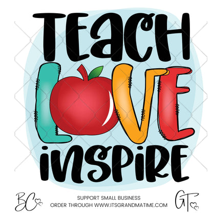 SUB592 Teach Love Inspire with Apple School Teacher Transfer