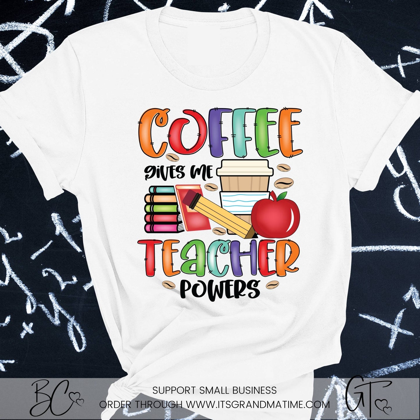 SUB593 Coffee Gives Me Teacher Powers School Teacher Transfer