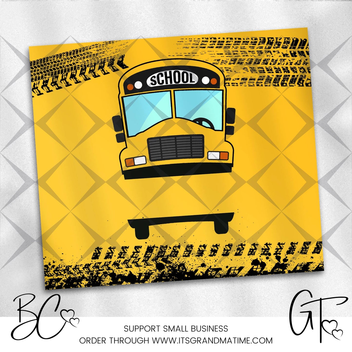 SUB672 Personalized School Bus Driver School | Teacher Tumbler Sublimation Transfer