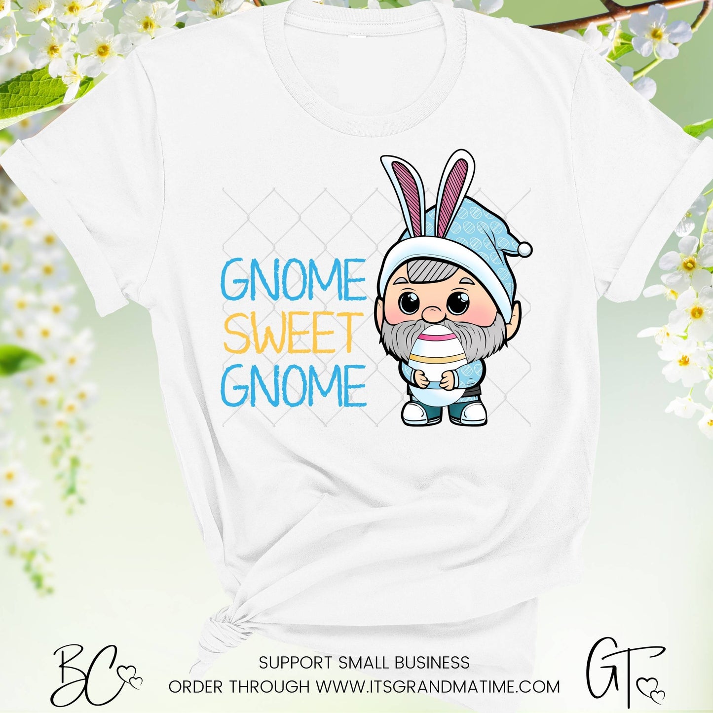 SUB702 Easter Gnome Sweet Gnome Easter Transfer