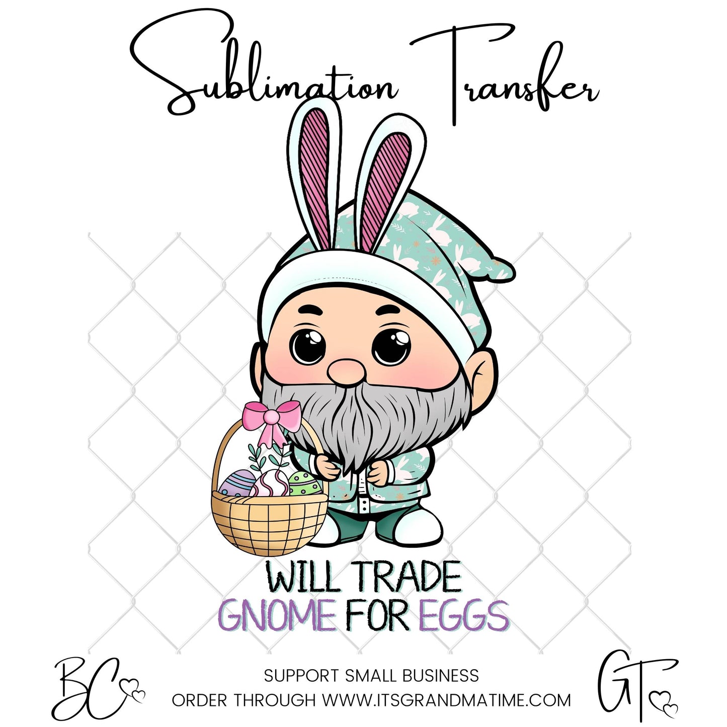 SUB706 Will Trade Gnome For Eggs Easter Transfer
