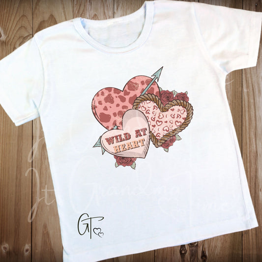 SUB204 Western Valentine Wild At Heart SUBLIMATION TRANSFER Ready to Press