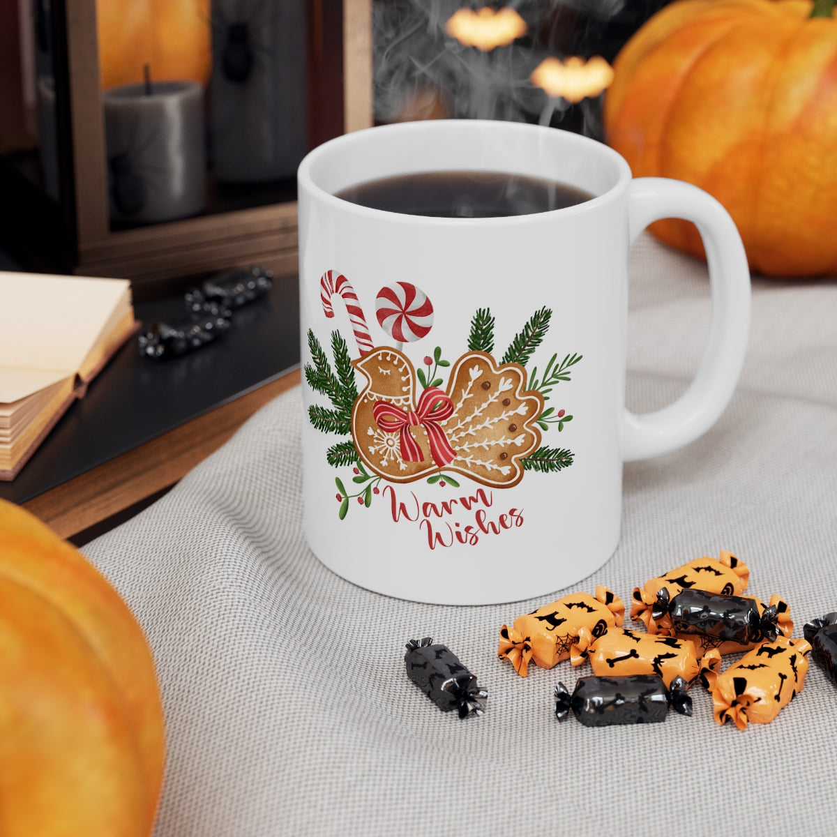 Warm Wishes for Christmas Ceramic Mug