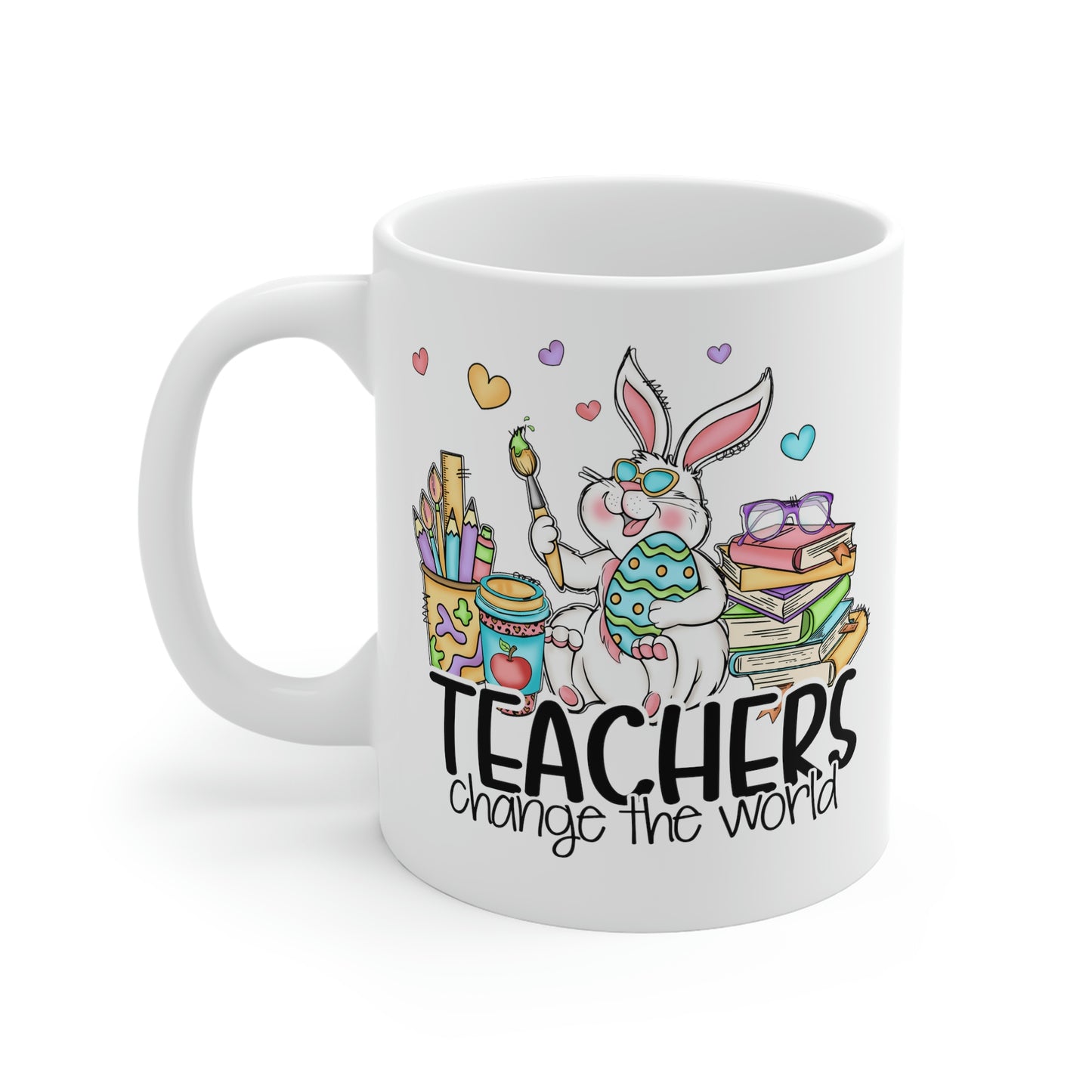 SUB178 Easter Teachers Change the World Mug 11oz