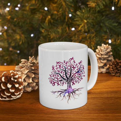 Breast Cancer Awareness Tree Ceramic Mug 11oz