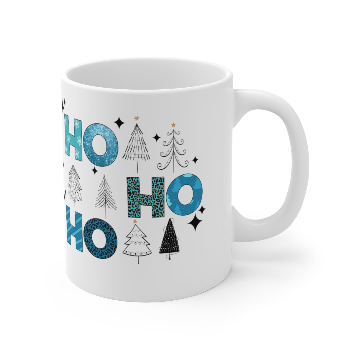 Ho Ho Ho Christmas Winter Ceramic Mug