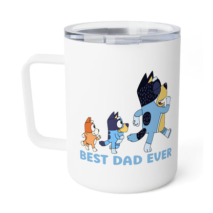 Best Dad Ever Bluey 10 oz. Stainless Steel Mug with Lid
