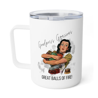 Goodness Gracious Great Balls of Fire - Mug and Rug