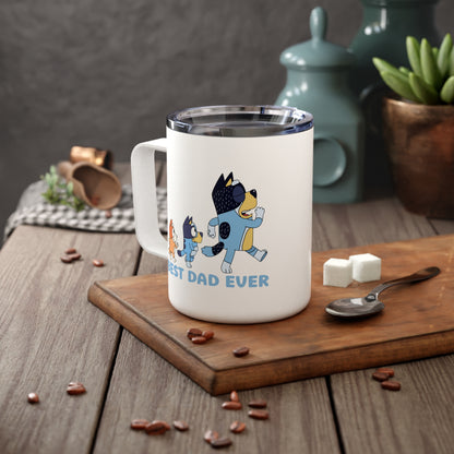 Best Dad Ever Bluey 10 oz. Stainless Steel Mug with Lid