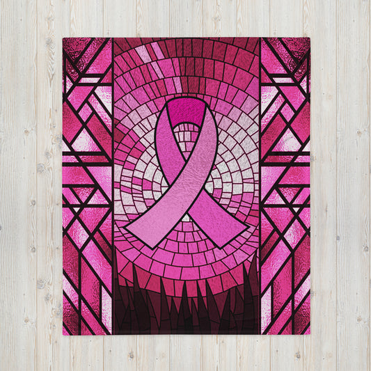 Breast Cancer Throw Blanket